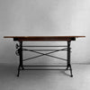 Early 20th Century Cast Iron Maple Drafting Table By Frederick Post Co.