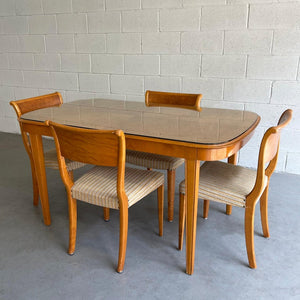 Biedermeier Style Satinwood Extension Dining Set