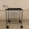 Mid Century Modern Wrought Iron Serving Bar Cart