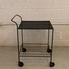 Mid Century Modern Wrought Iron Serving Bar Cart