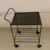 Mid Century Modern Wrought Iron Serving Bar Cart