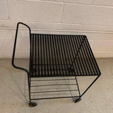 Mid Century Modern Wrought Iron Serving Bar Cart