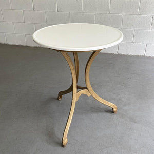 Early 20th Century Round Vitrolite Glass Café Table