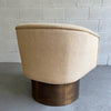 Brass Swivel Club Chair By Leon Rosen For Pace