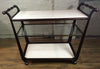 Regency Marble and Mahogany Serving Cart