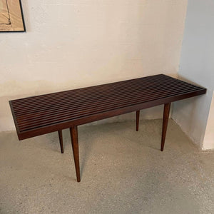 Mel Smilow For Smilow-Thielle Slat Walnut Coffee Table