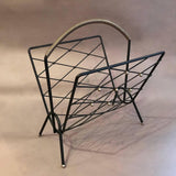 Iron and Brass Magazine Rack