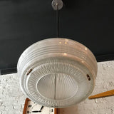 Brimmed Dome Holophane Pendant Light