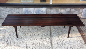 Long Slatted Coffee Table