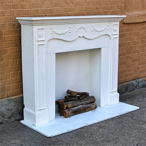 Carved Wood Fireplace Mantel