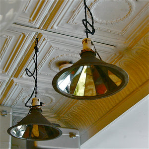 Mirrored Factory Pendant Lights