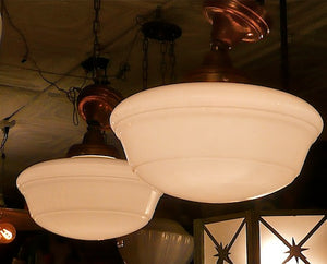 Milk Glass Deco Fixtures