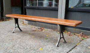 Oak Industrial Bench