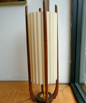 Teak Table Lamp